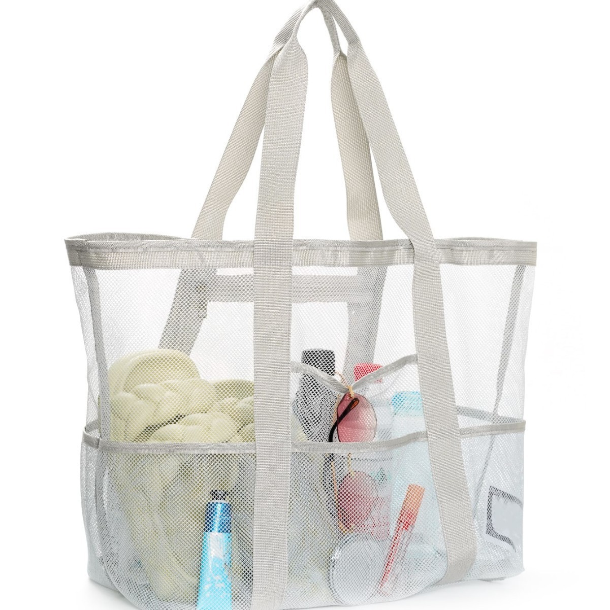 Mesh Beach Bag for Vacation Essentials 15