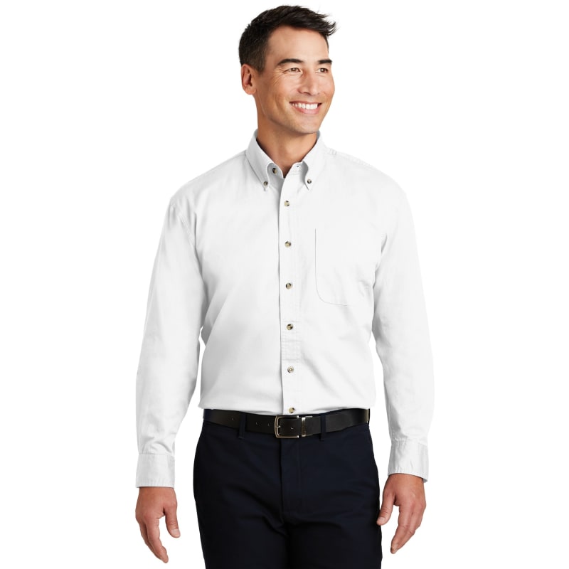 Port Authority Long Sleeve Twill Shirt. 35