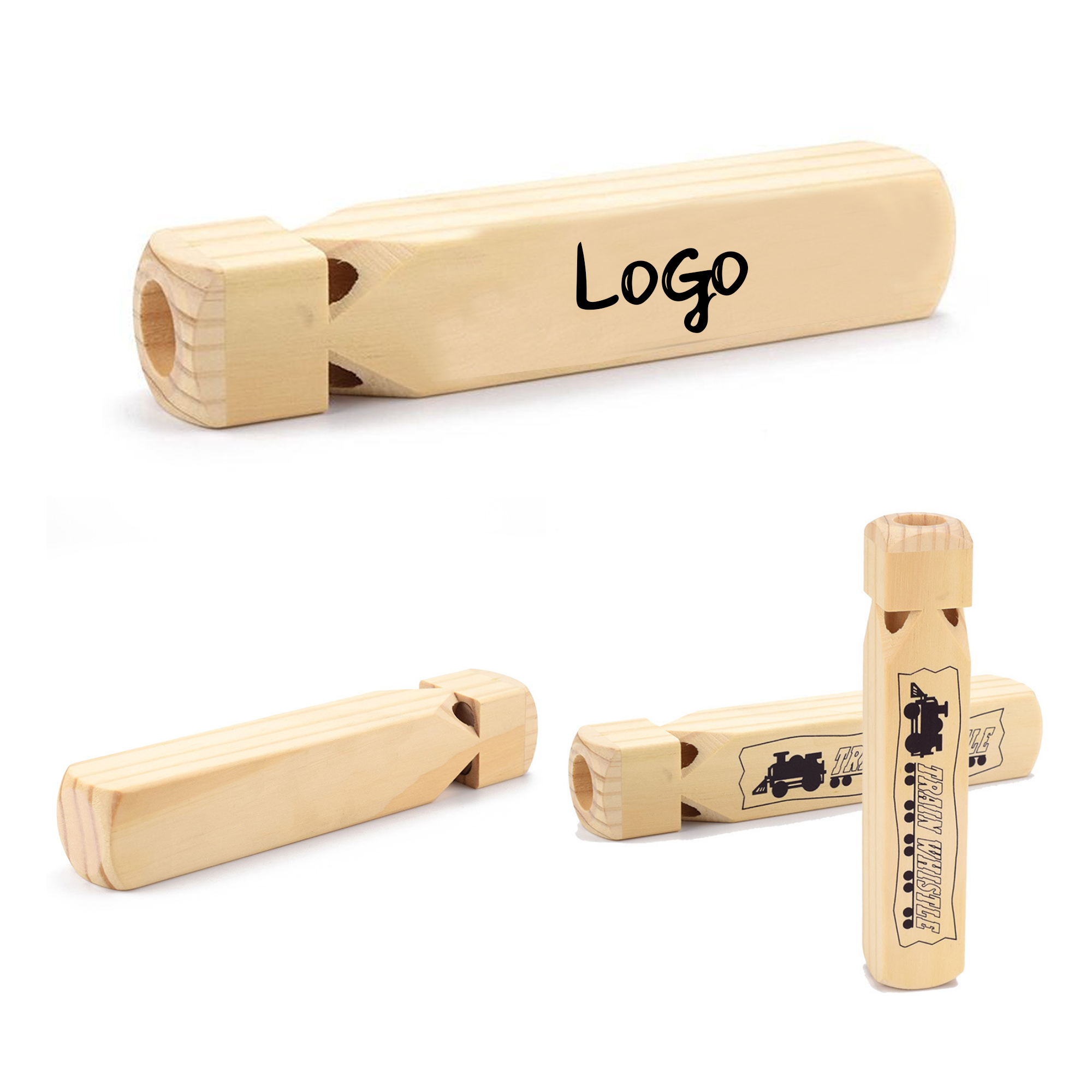 7 1/2" Wooden Train Whistle 3