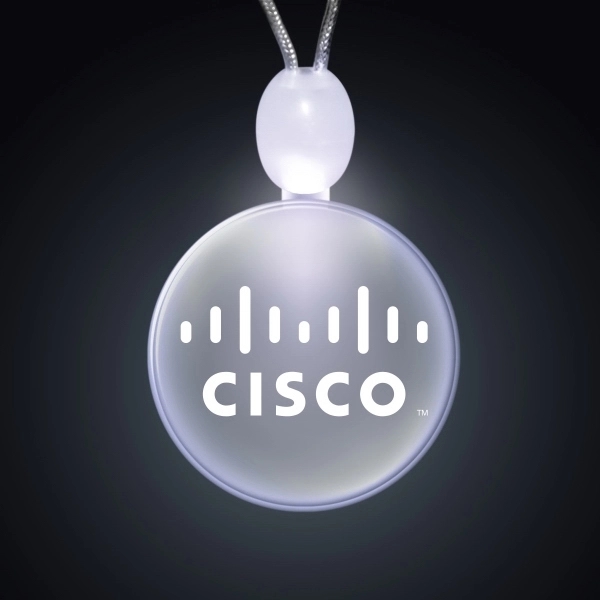 Light-up Acrylic Circle LED Necklace 9