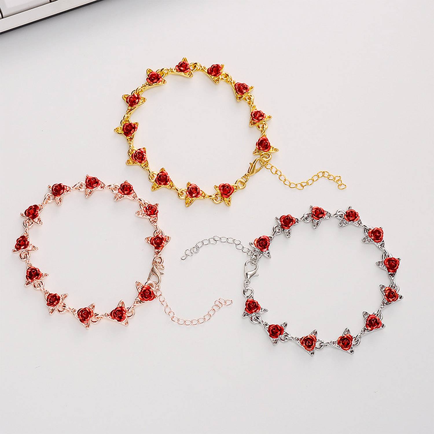 Alloy Rose Bracelets for Women 3