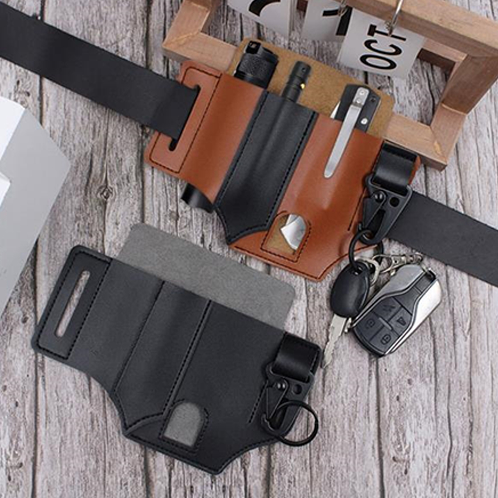 Leather Edc Organizer Sheath Tactical Tool Pouch Holster 3