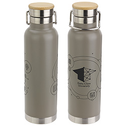 Cusano 22 oz Vacuum Insulated Stainless Steel Bottle with Bamboo Cap, custom water bottle with logo imprint 12