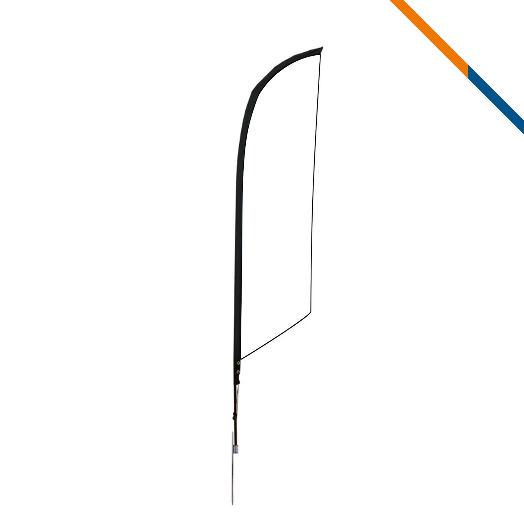 10' Brulo Single-Sided Angle Flag 3