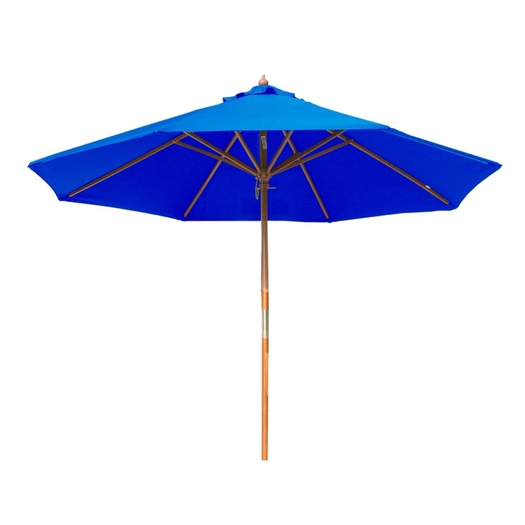 Round Wood Umbrella with 8 Ribs, Blank,9' 1