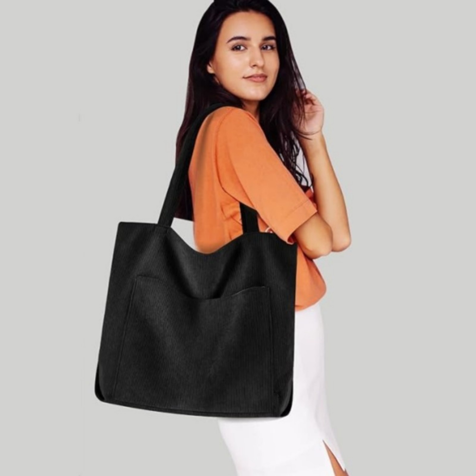 Prite Corduroy Tote Bag 7