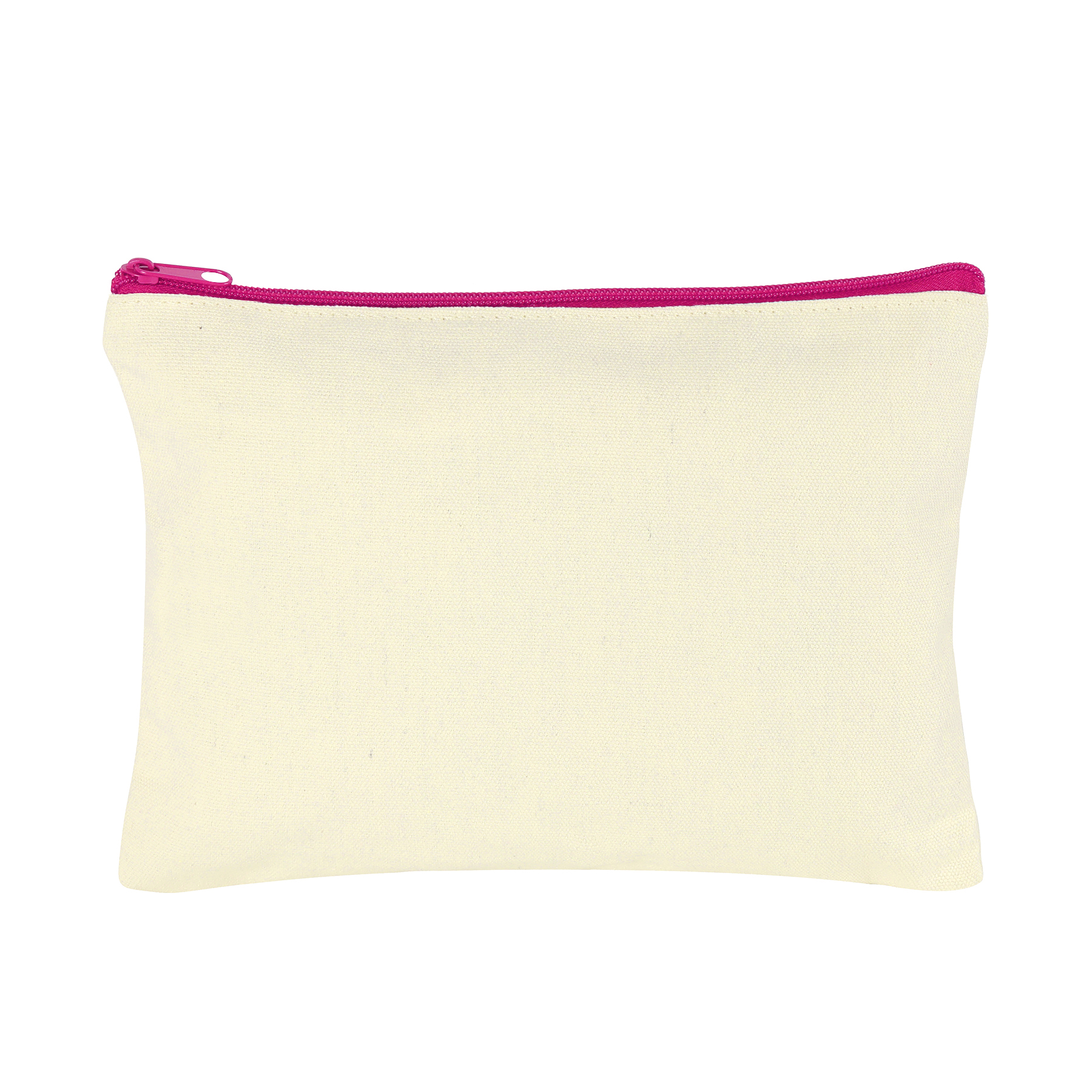 Large Travel Cotton Canvas Zip Pouch 8