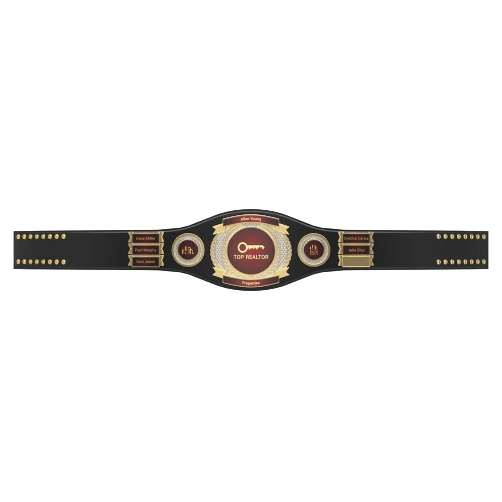 Championship Belt With Medallions And Name Plates 4