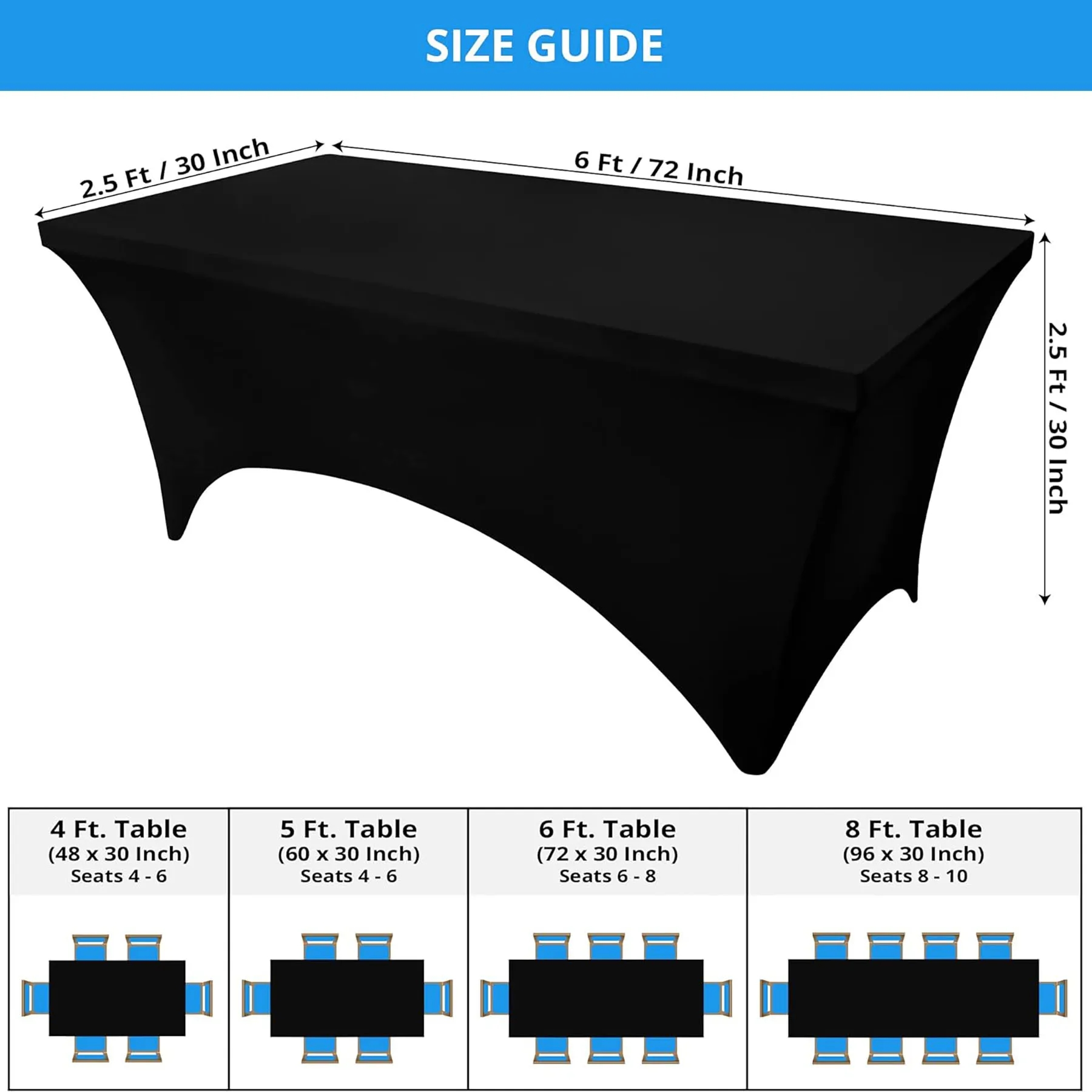 6FT Cloth for Rectangle Table 20
