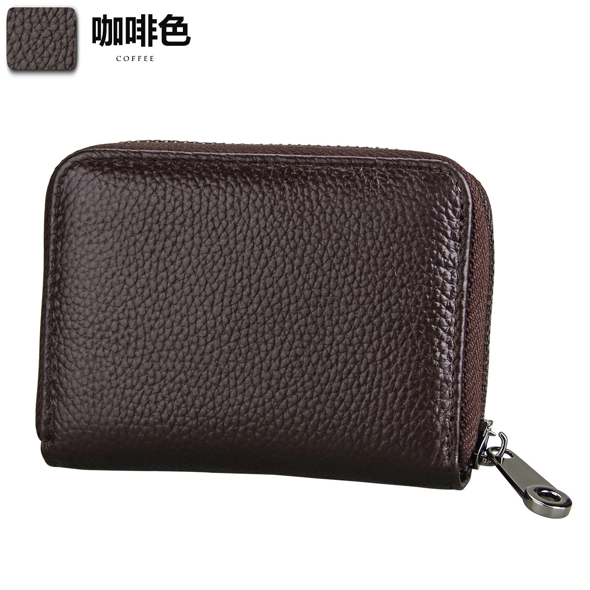 Retro Genuine Leather Pickup Bag Card Holder Wallet 9