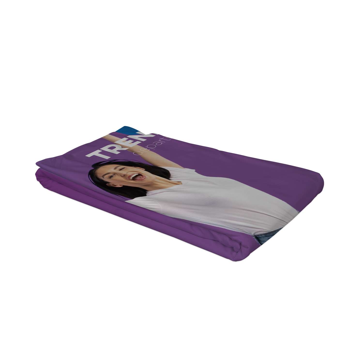8' Curved Splash Floor Display Wrap Graphic Panel (Polyester Knit)