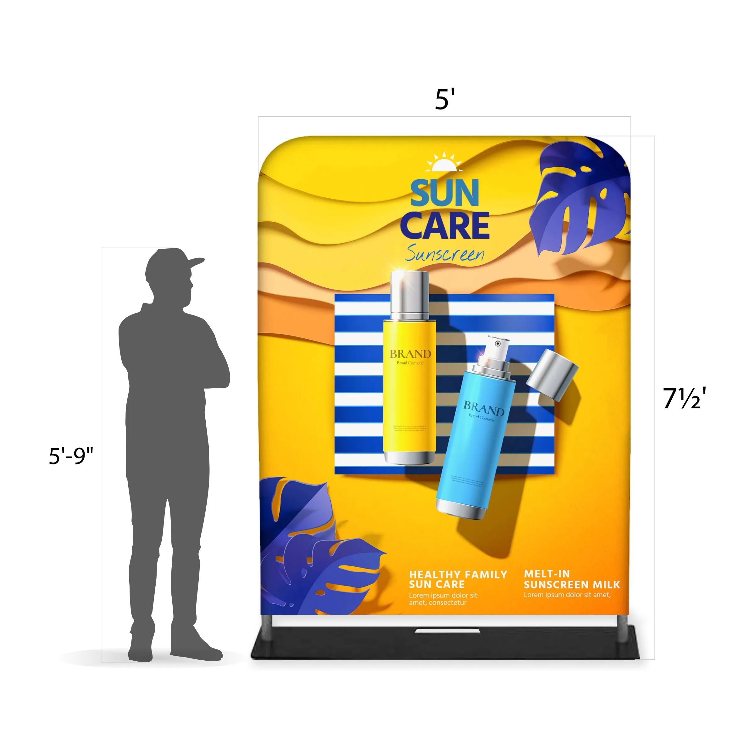 Tube Banner, Double Sided Digitally Printed - 7.5'x5' 3