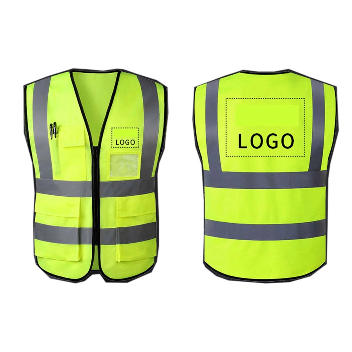 High Visibility Safety Reflective Vest With Pocket 2