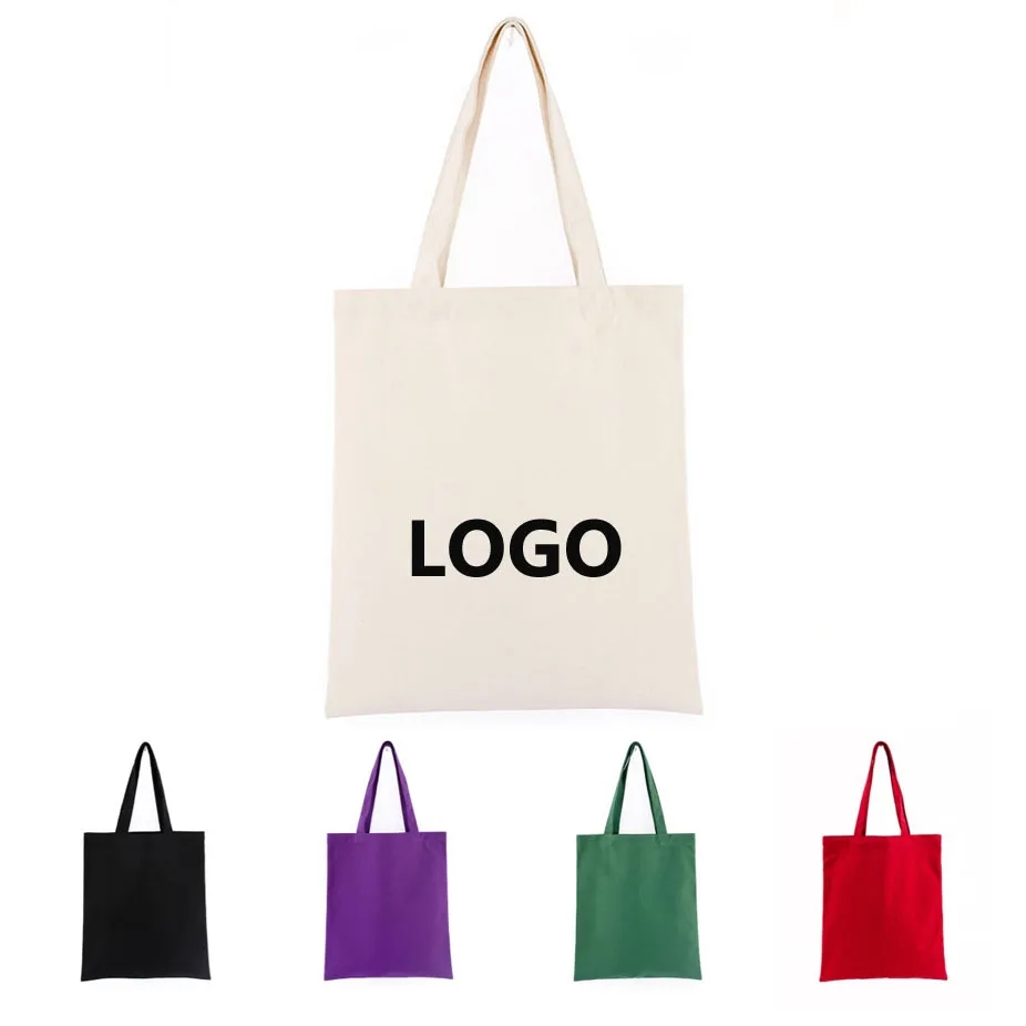 Classic Eco-friendly Cotton Canvas Tote Bag, custom tote bag with logo imprint 1