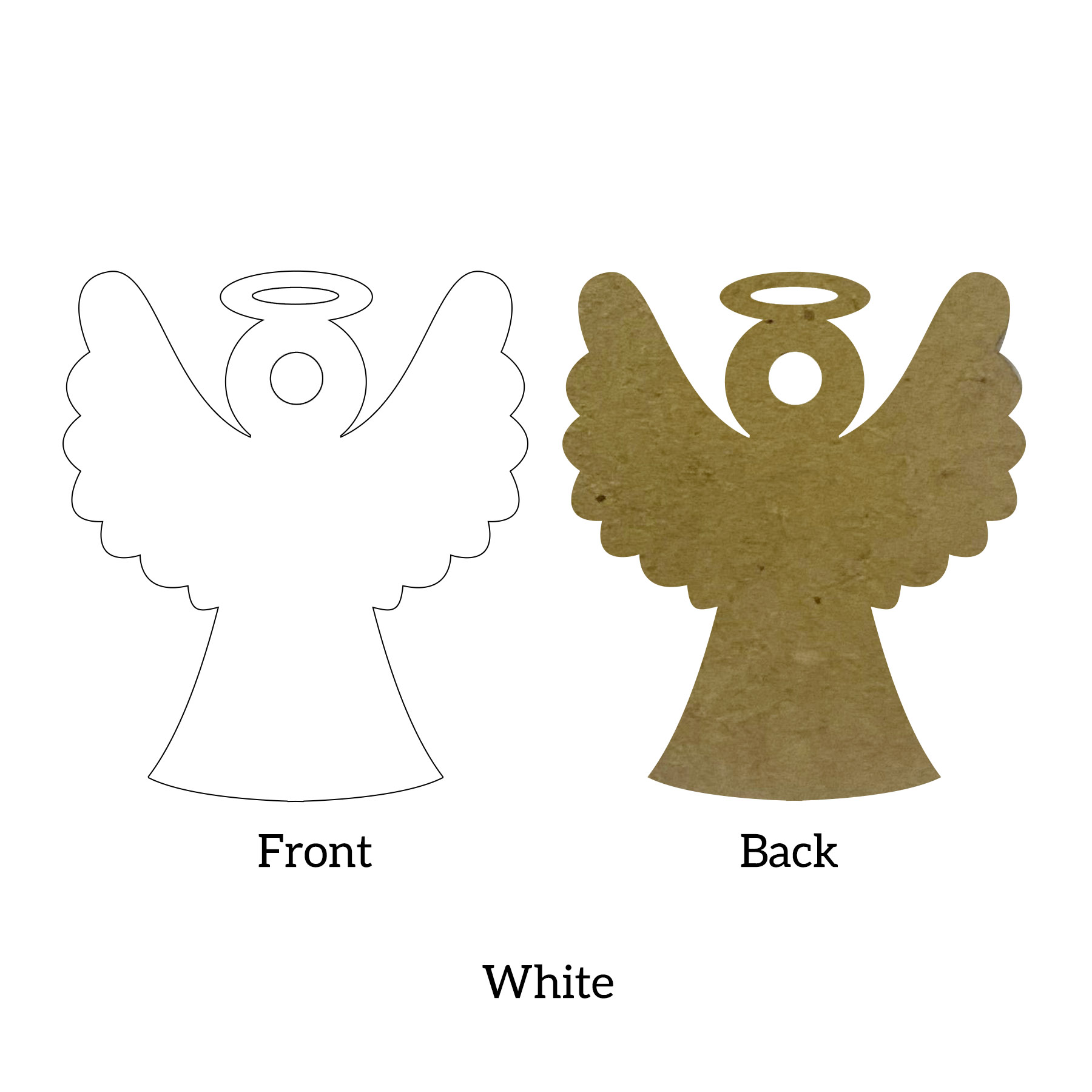 Free Shipping Solid Color Christmas Ornament - Angel 30