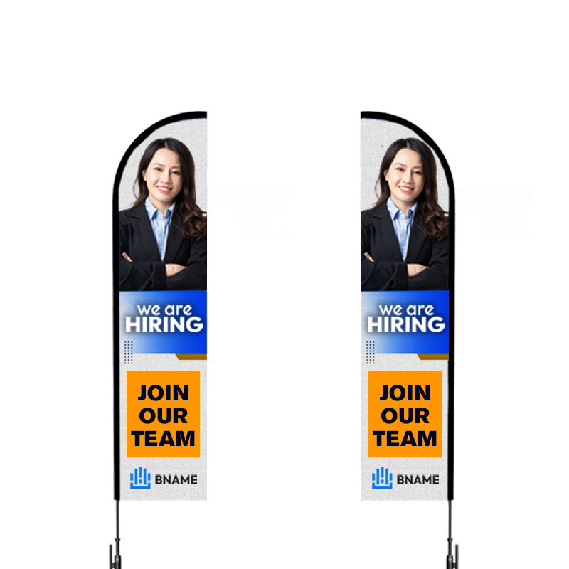 Blade Wind Flutter Flag - Small Double Sided