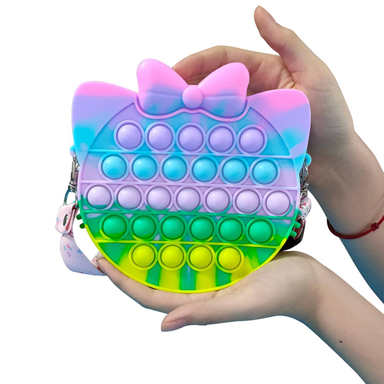 Silicone stress relief qute crossbody bag 6