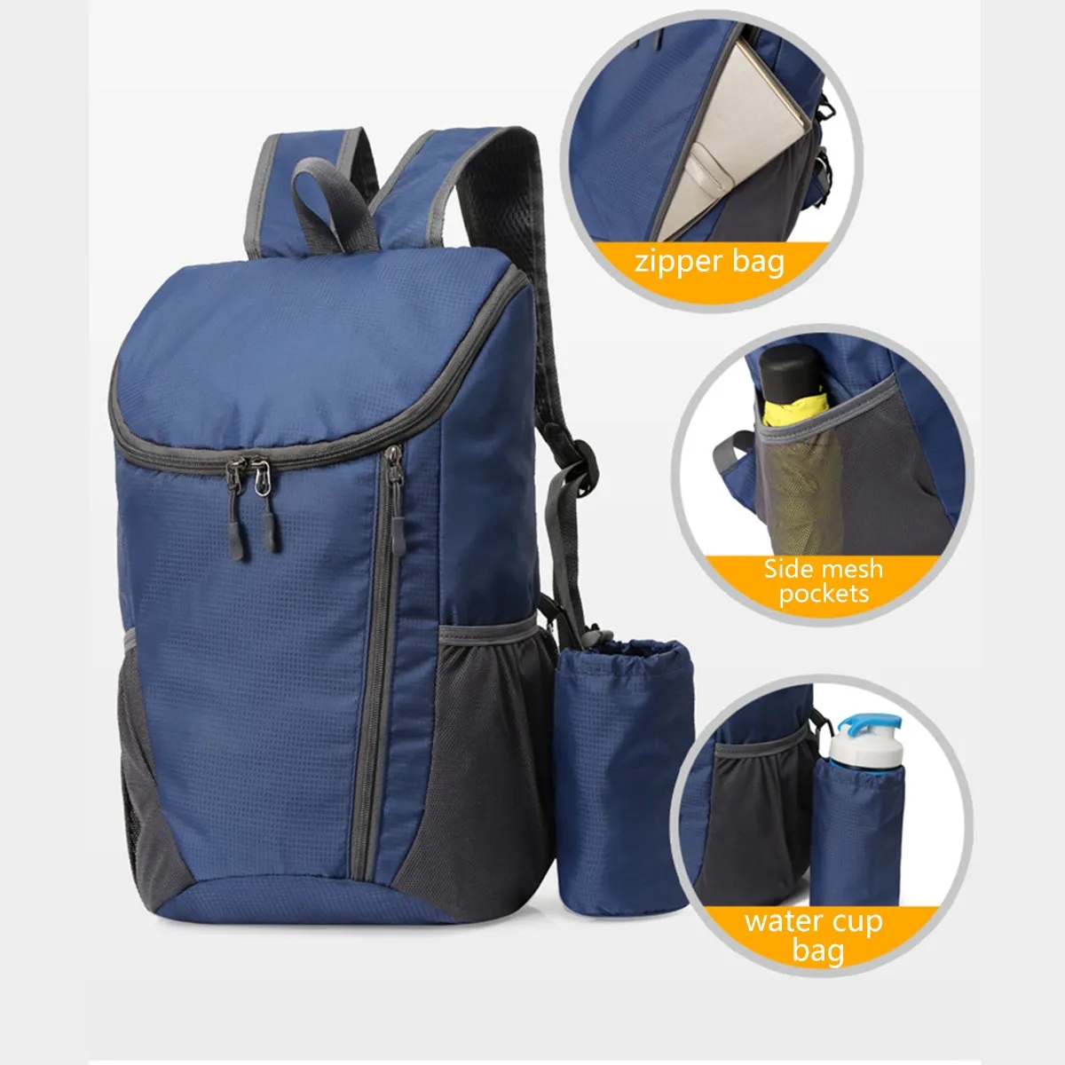 Lightweight Packable High capacity Hiking Tactical Backpack 2