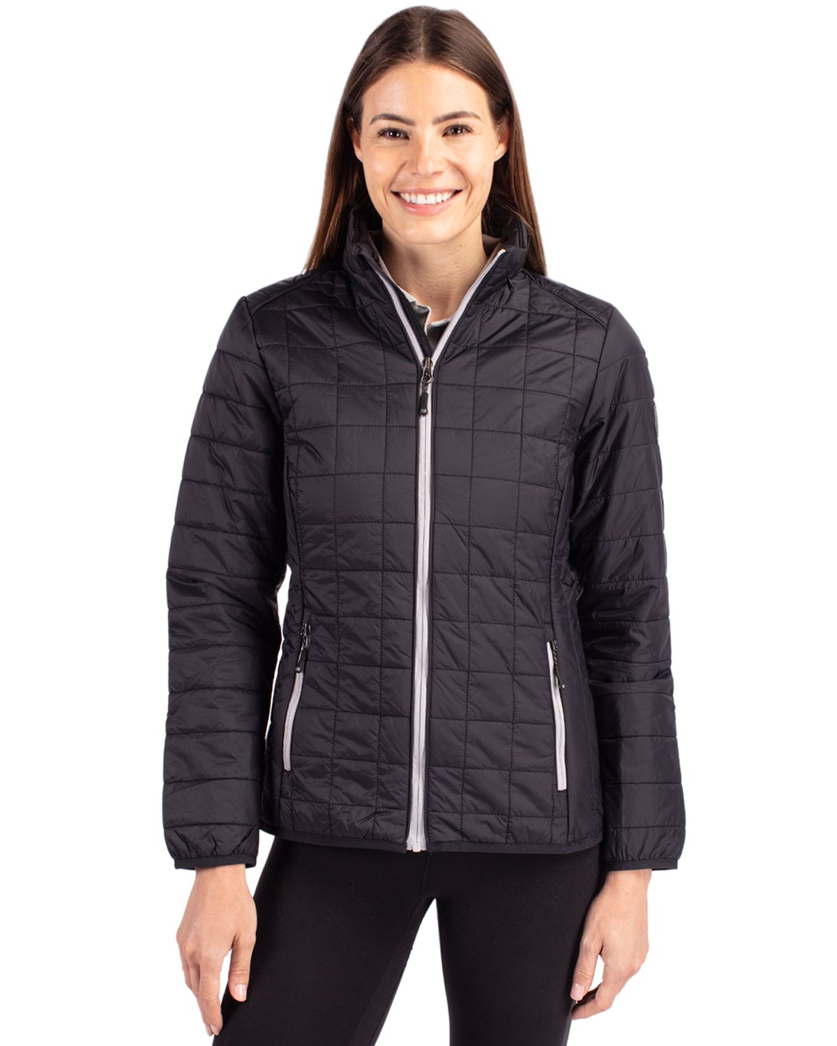 Cutter & Buck Rainier Recycled Insulated Puffer Womens Full Zip Jacket 62