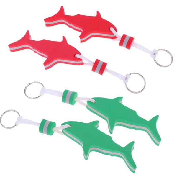 Shark Shaped EVA Floating Keychain 3