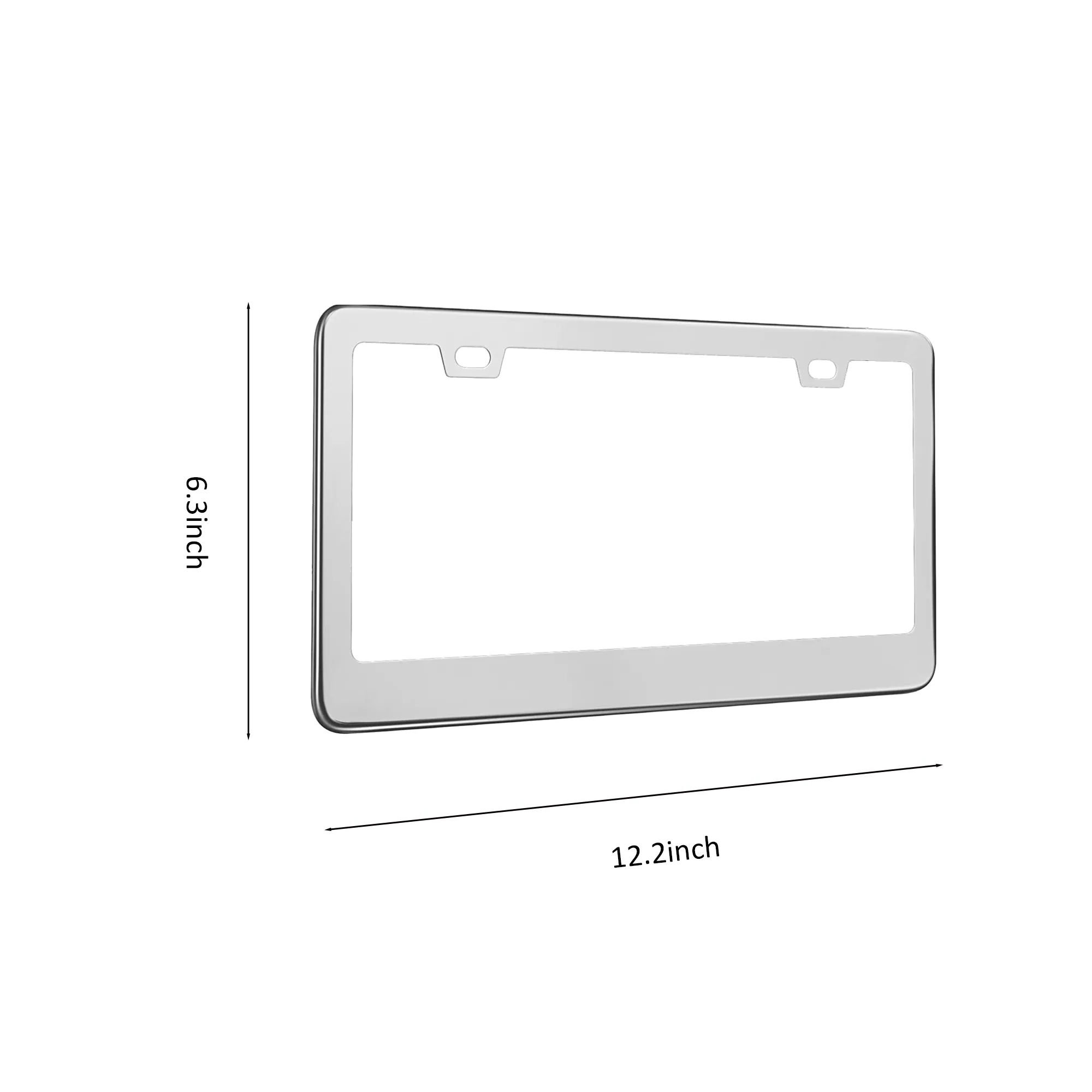 Stainless Steel License Plate Frame 2
