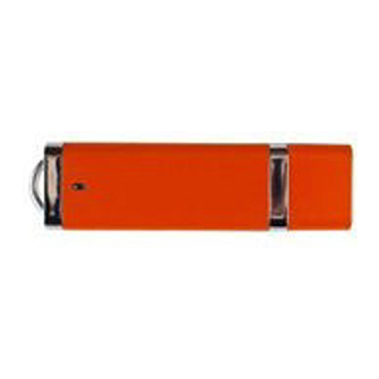 Rectangle Plastic USB Drive w/ Silver Trim 6