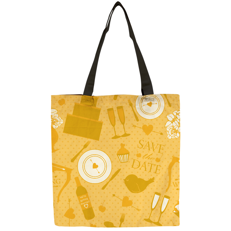 Flat Vibrant Cotton Tote Bag 6