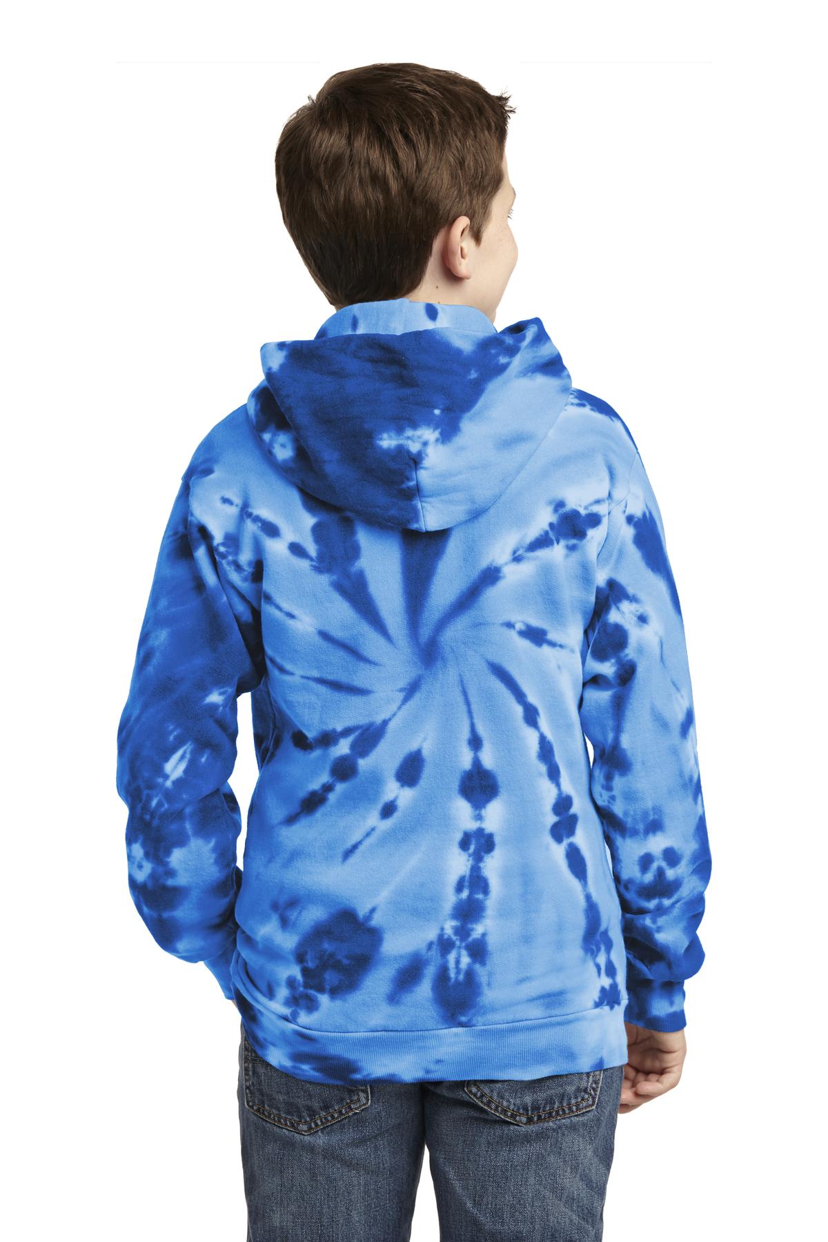Port & Co Youth Tie-Dye Pullover Hooded Sweatshirt. PC146Y 36