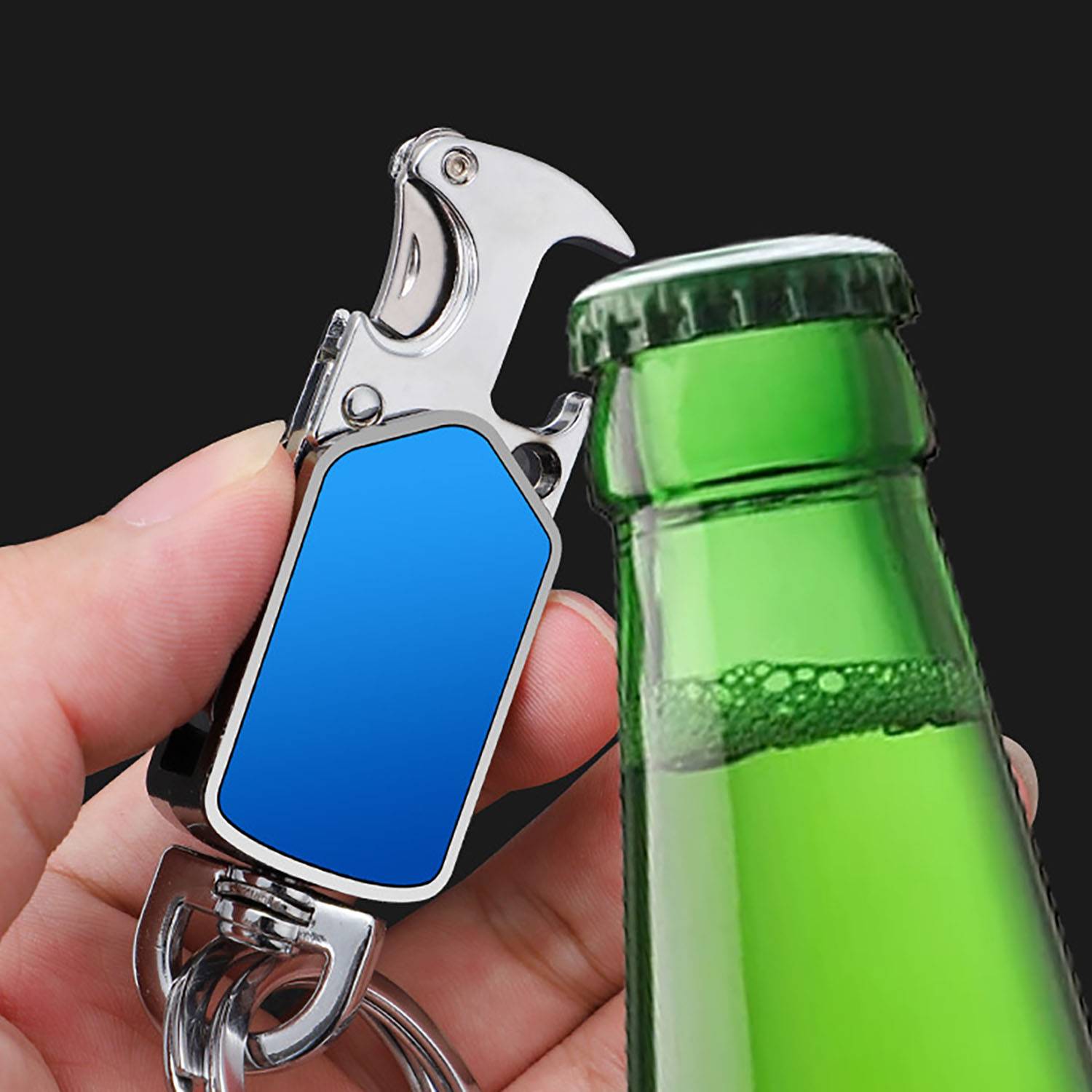 Universal 360° Rotatable Key Fob Holder Bottle Opener 5