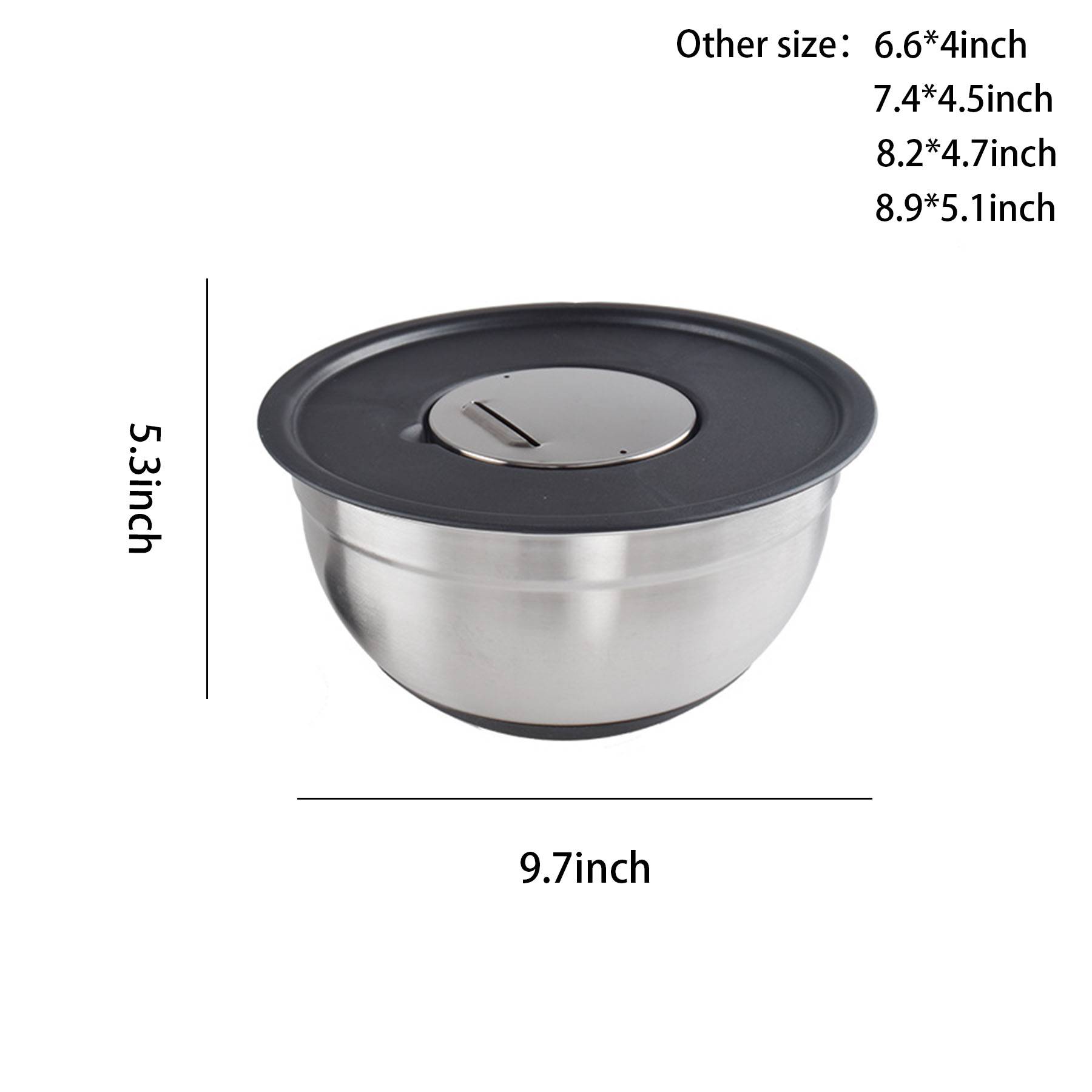 Stainless steel salad bowl 3