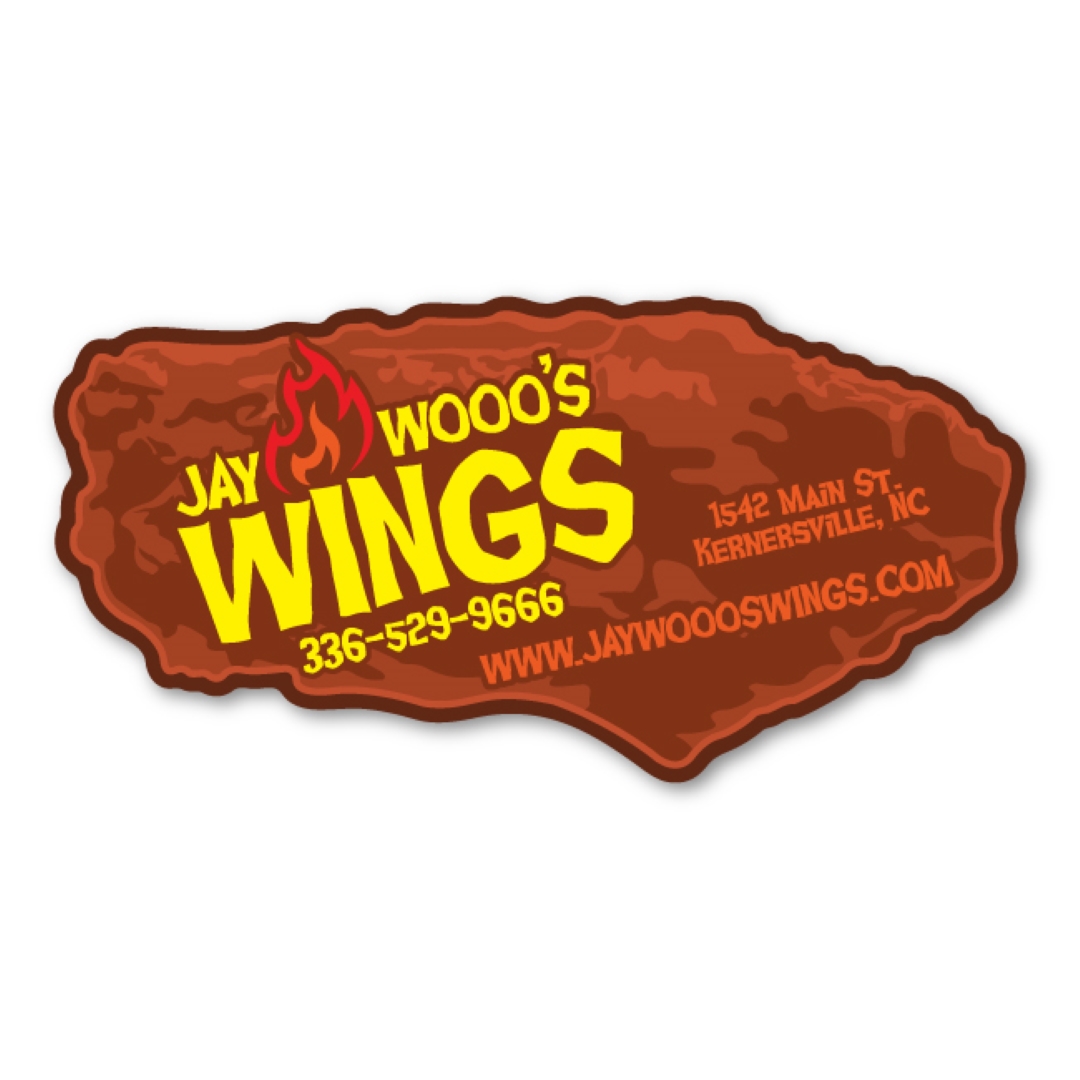 Buffalo Wings Flat Magnet - 4.75" x 2.38" - 20 mil