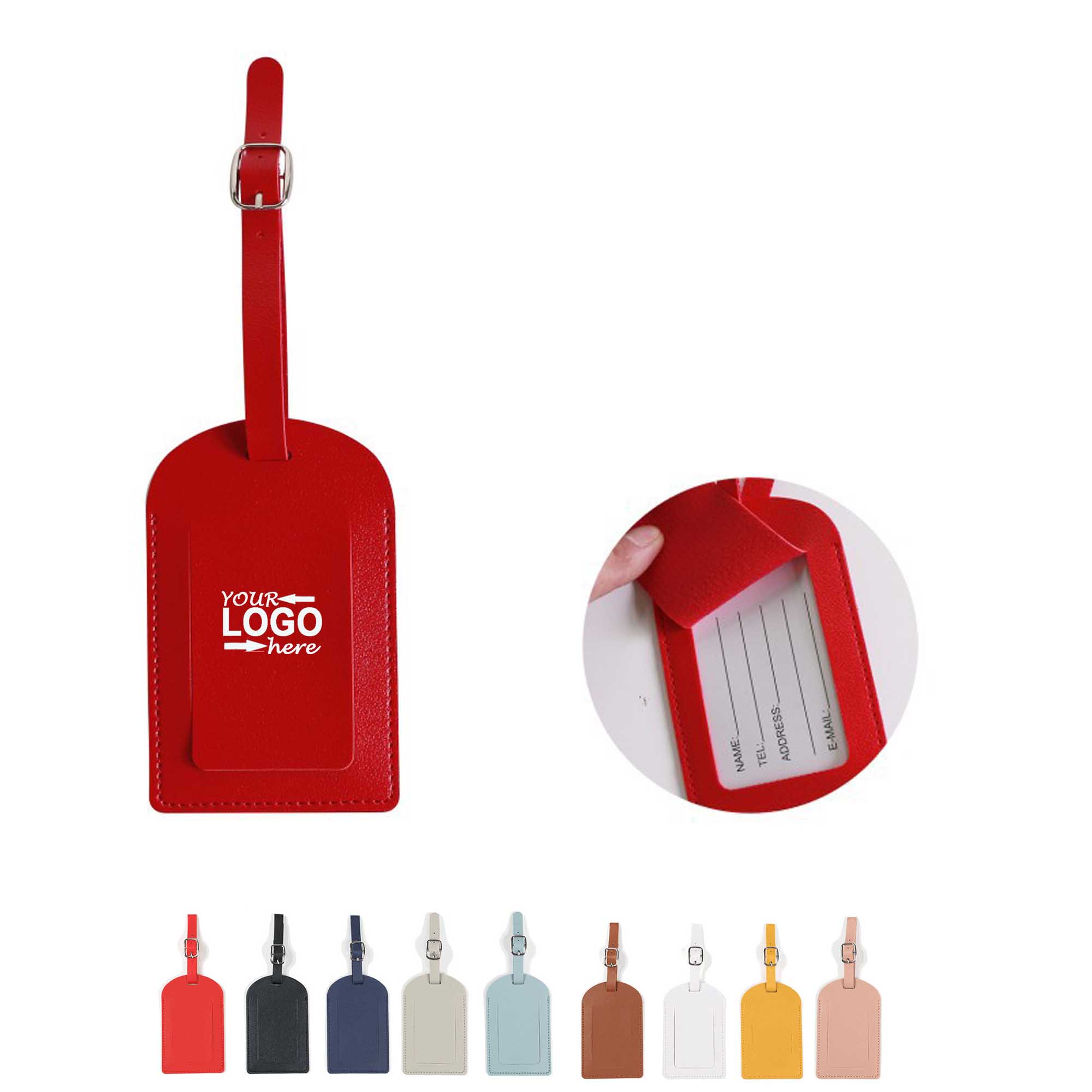 Business PU Leather Luggage Tag 2