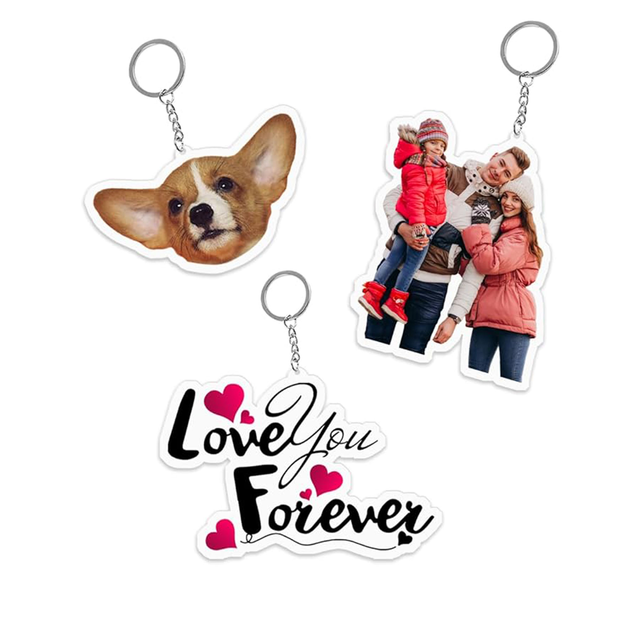 Double Sided Customizable 2" Keychain 2