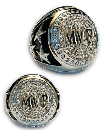 MVP Championship Bling Ring Silver 2