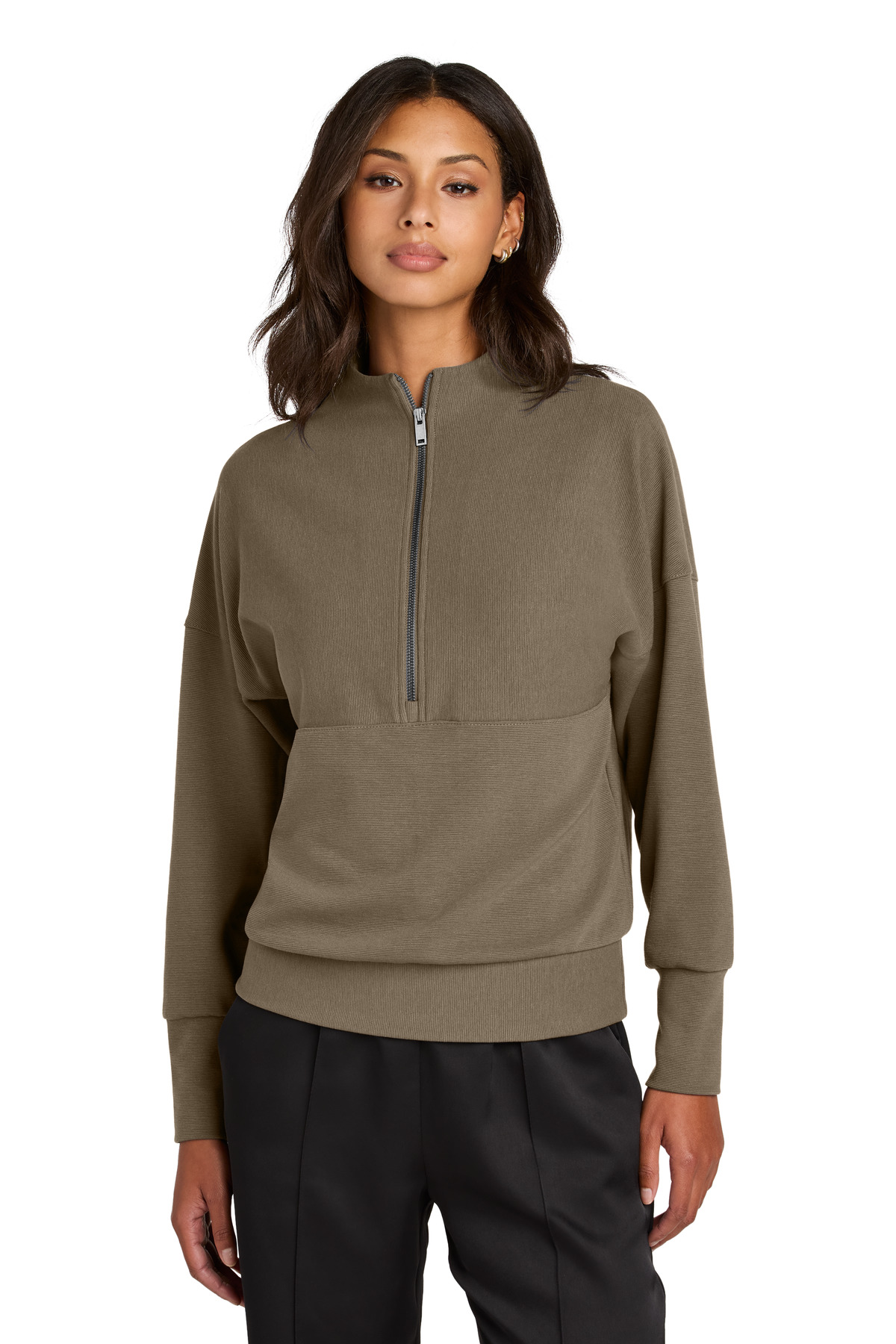 Mercer+Mettle Women's Linear Texture 1/4-Zip MM3041 16