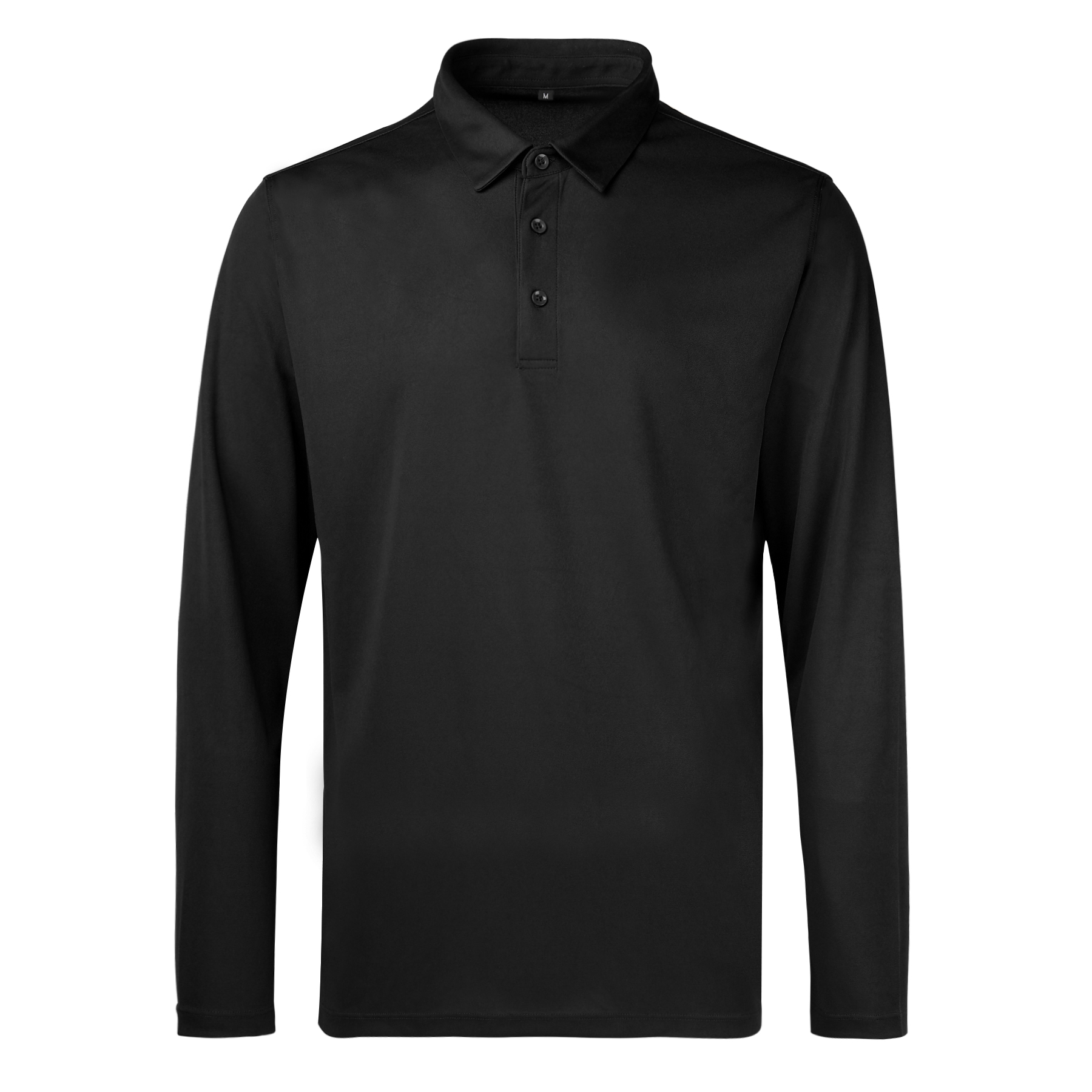 Men's Sport Micro Pique Long Sleeve Polo Shirt 3