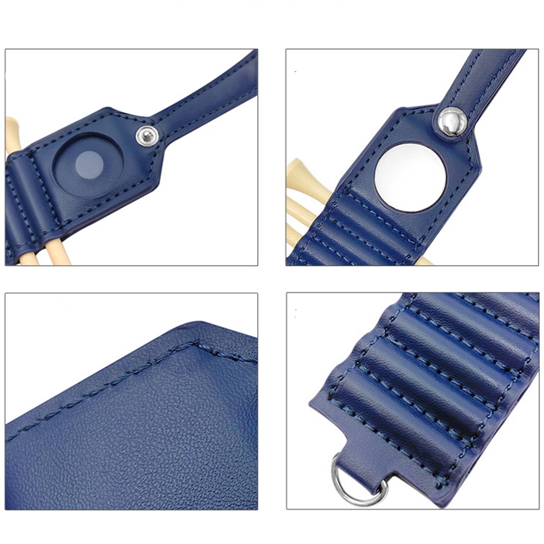 Golf Ball Spike Organizer Leather Case 7's 4