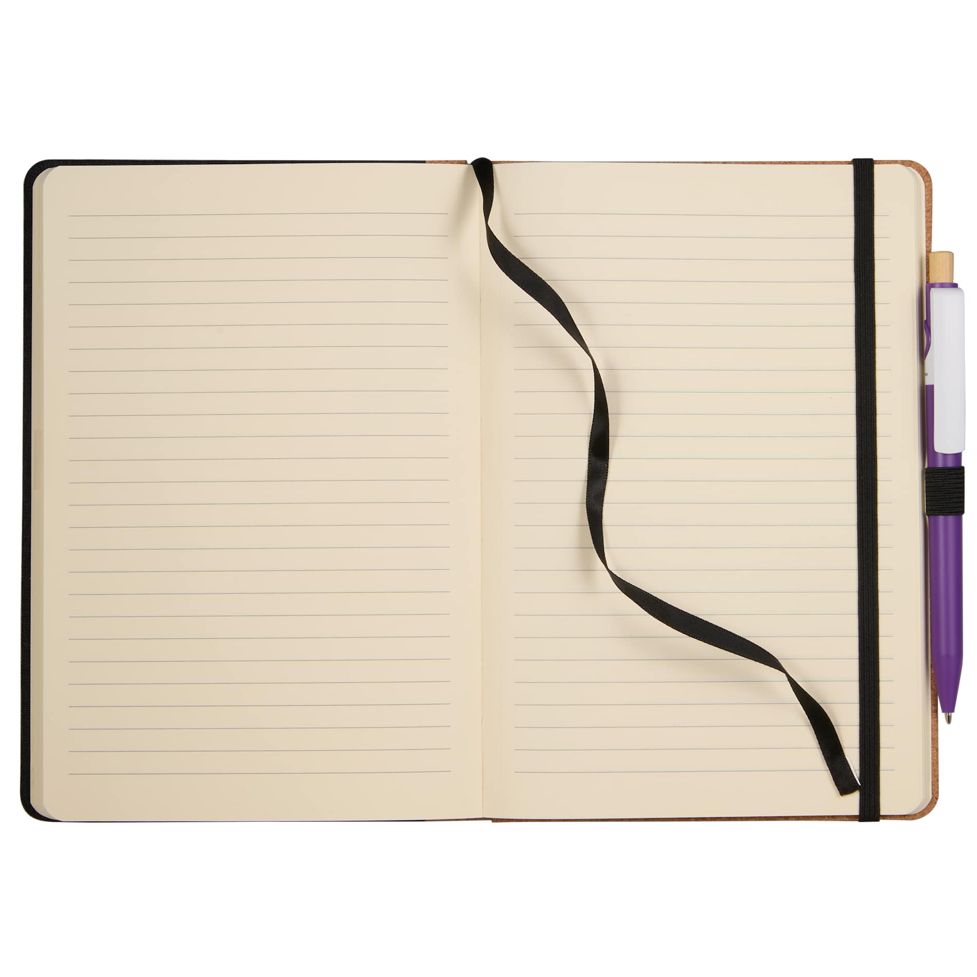 5.5" x 8.5" Recycled PET and Cork Bound Journal 45