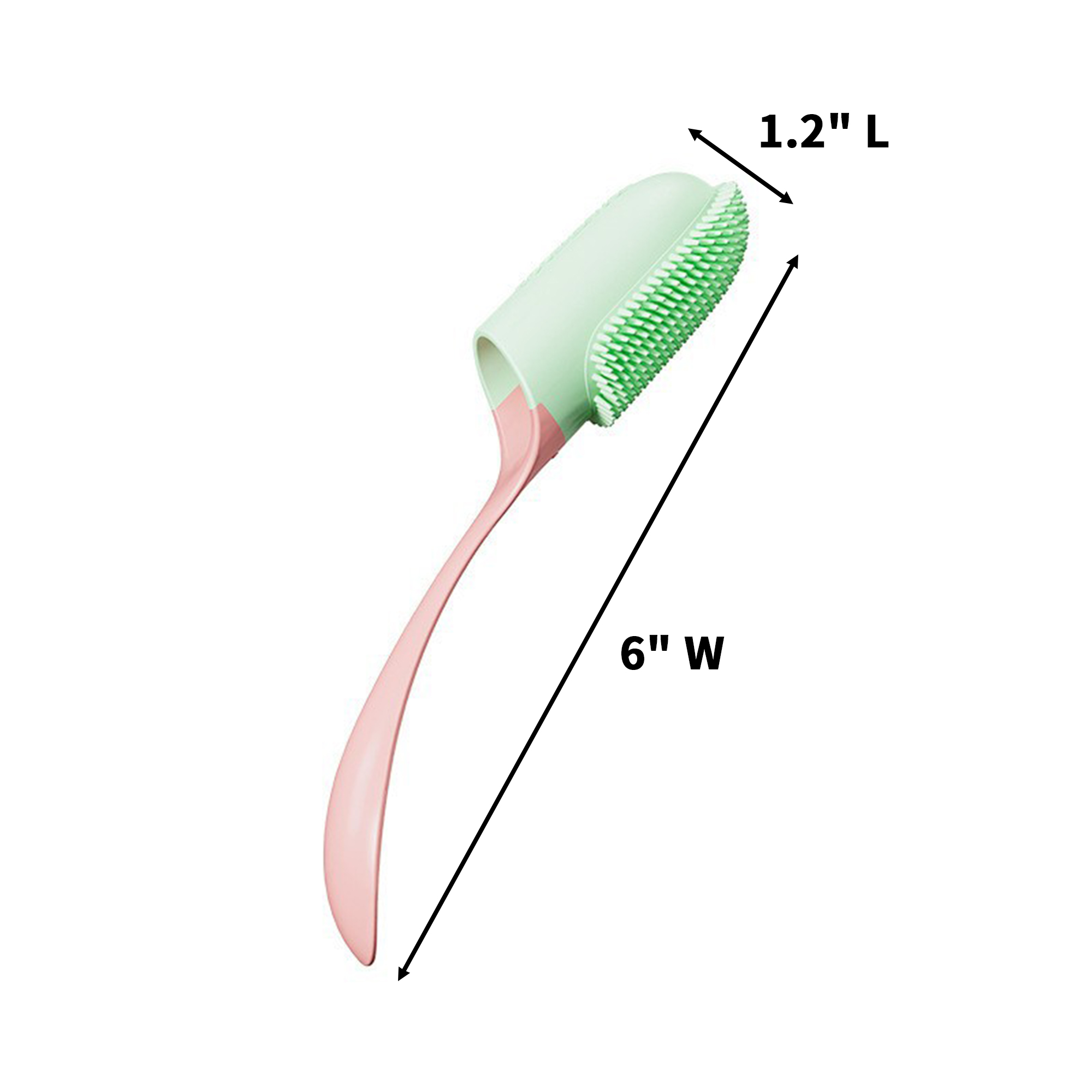 Pet Finger Tooth Brush Soft Bristle 1.2" Length X 6" Width 2