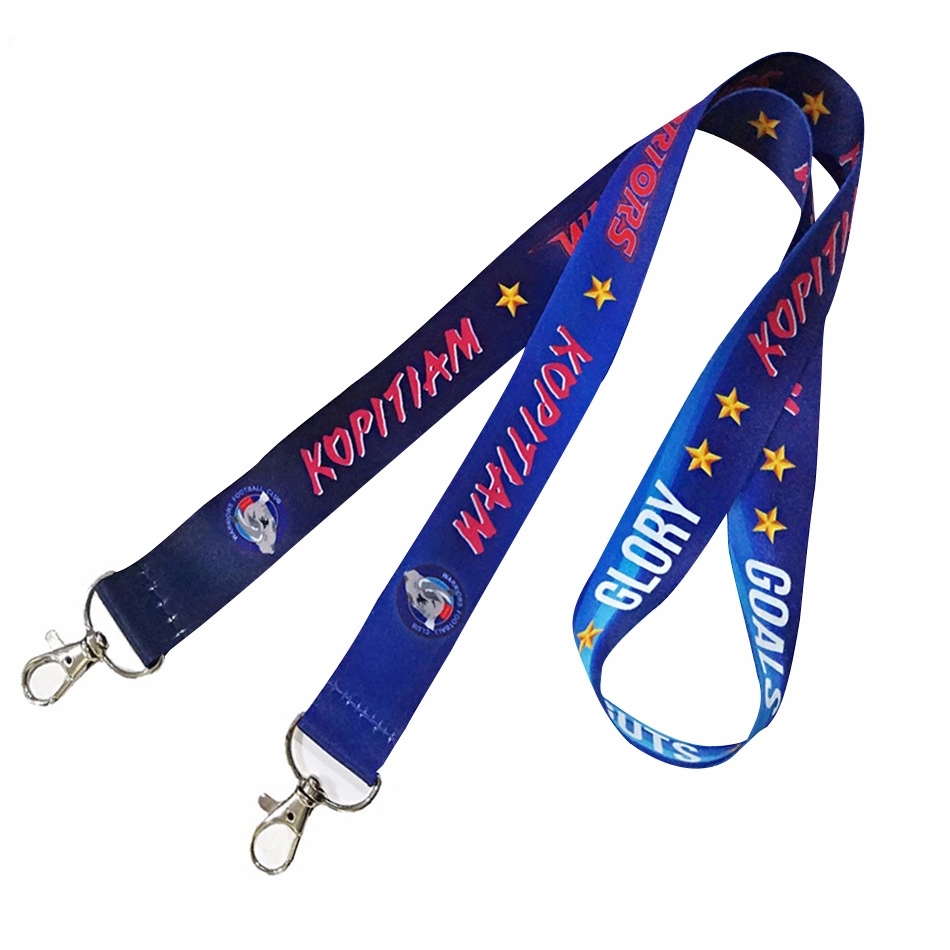 3/4" Lanyard w/ Bouble Bulldog Clip 3