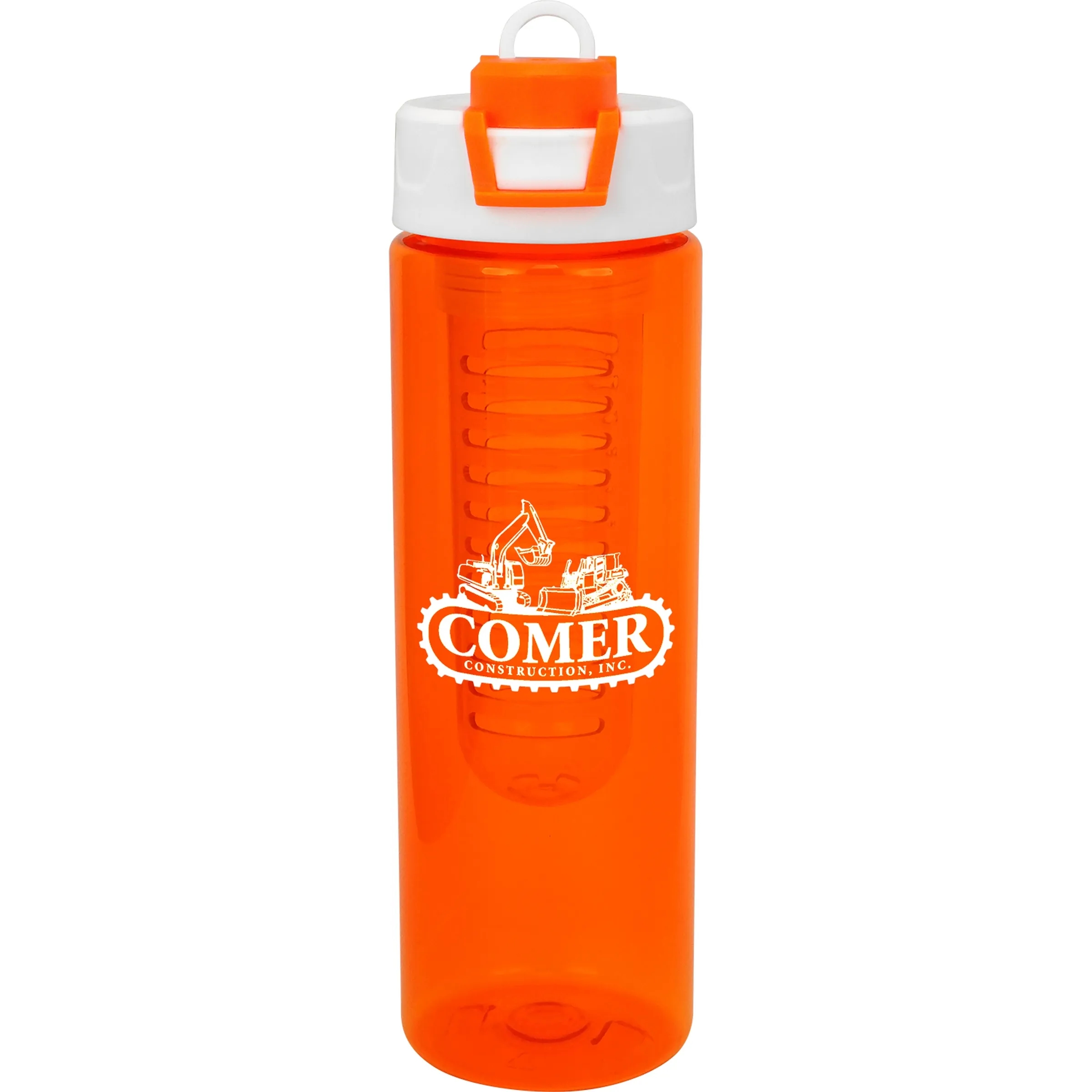 Two Tone Pop Up 24 oz. Colorful Bottle with Infuser 10