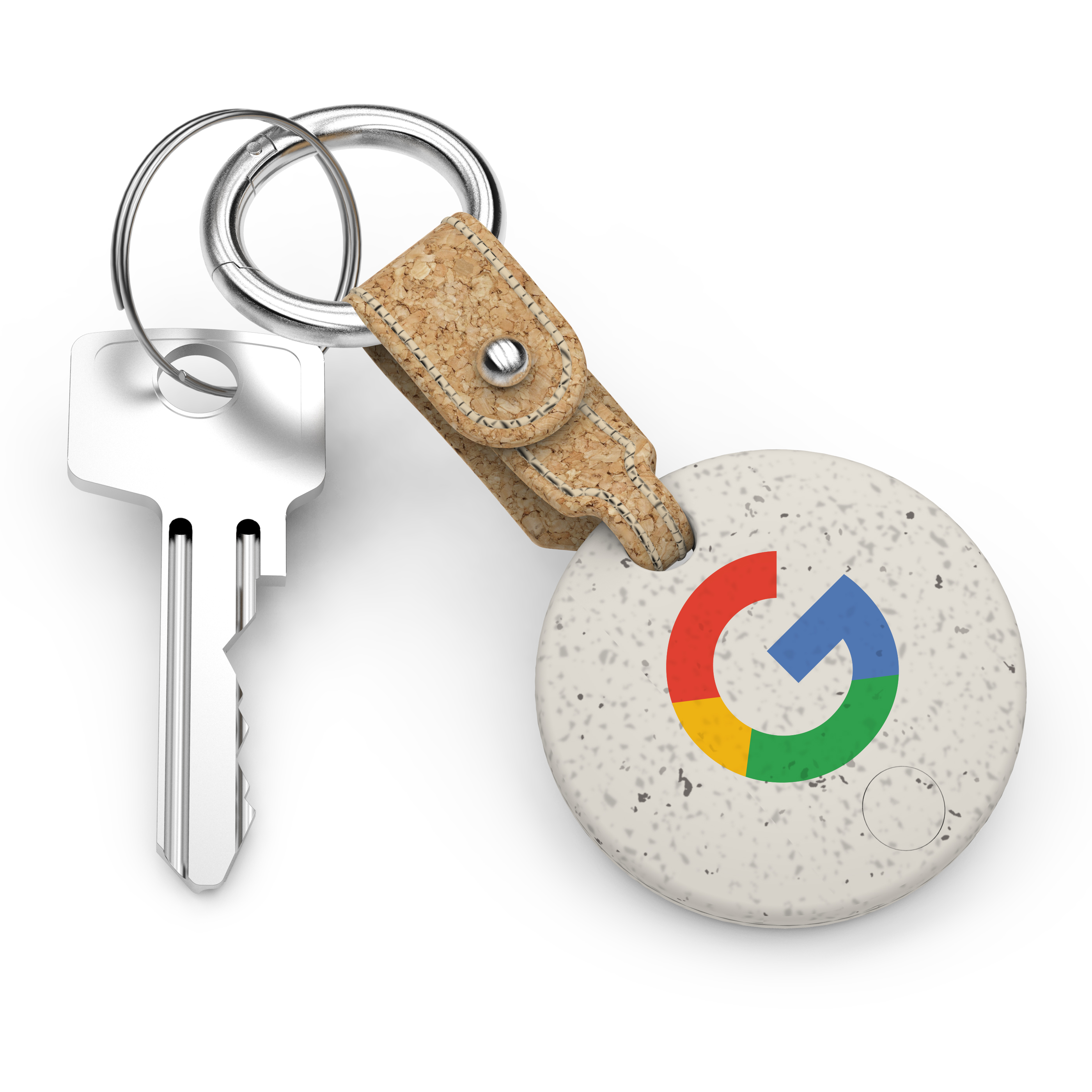 EcoSpot Pro: Eco-Conscious Bluetooth Tracker with Cork Keychain 5