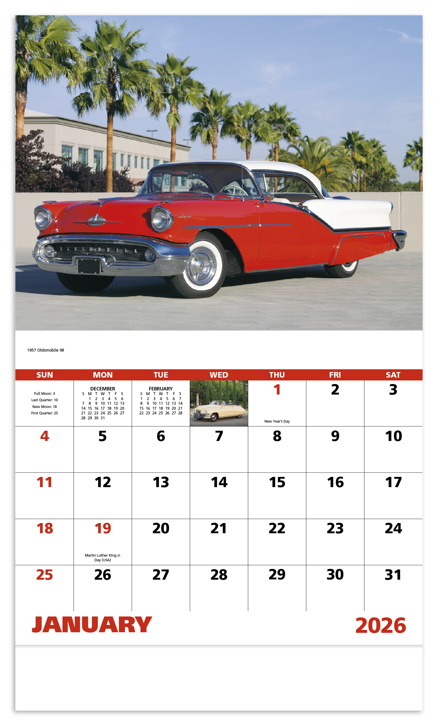 Good Value™ Classic Autos - Stapled Calendar 29