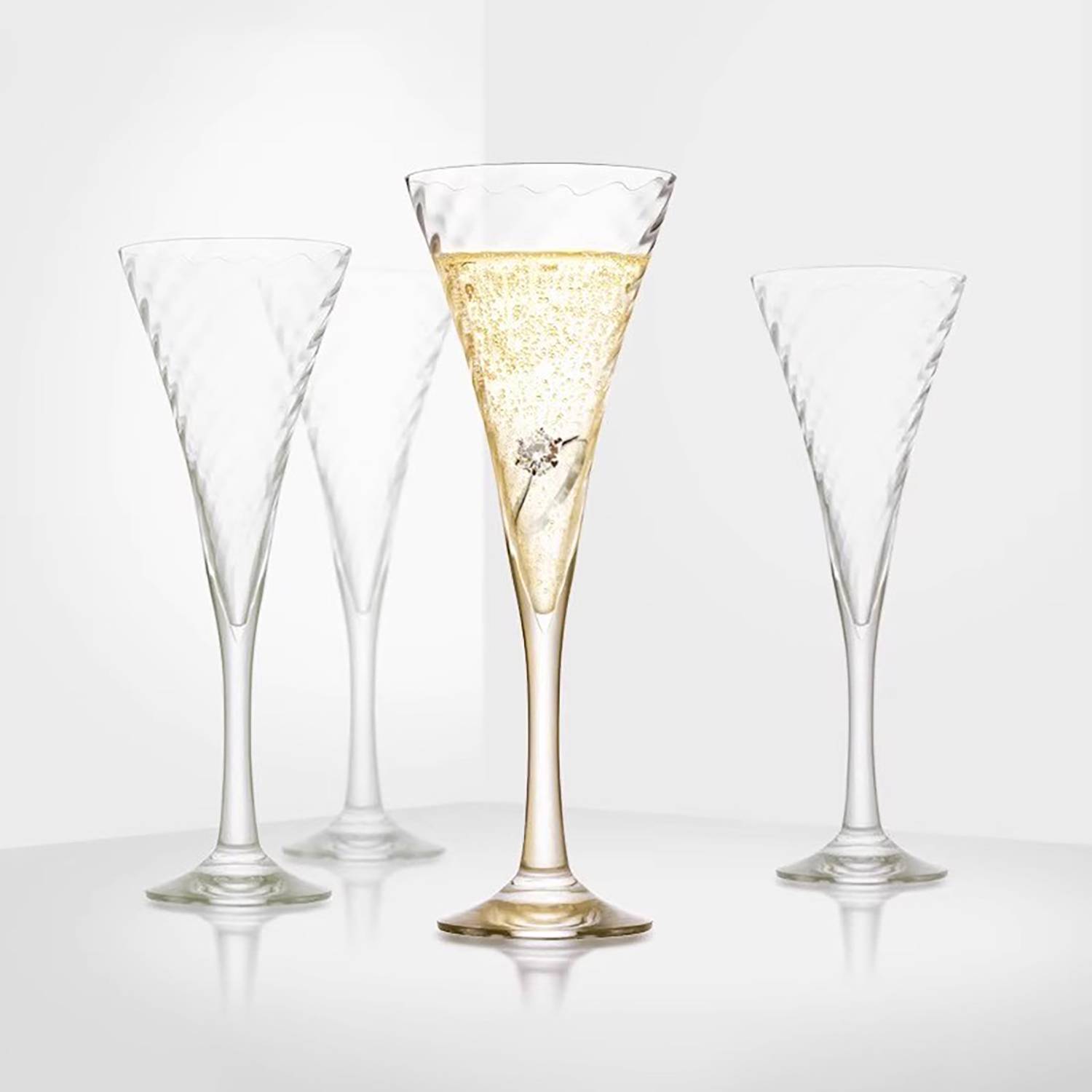 10 Oz Crystal Glass High-Leg Champagne Toasting Cup 4