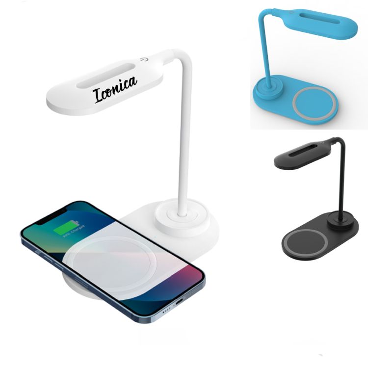 10W USB Charging Desk Lamp With Wireless Charger 2