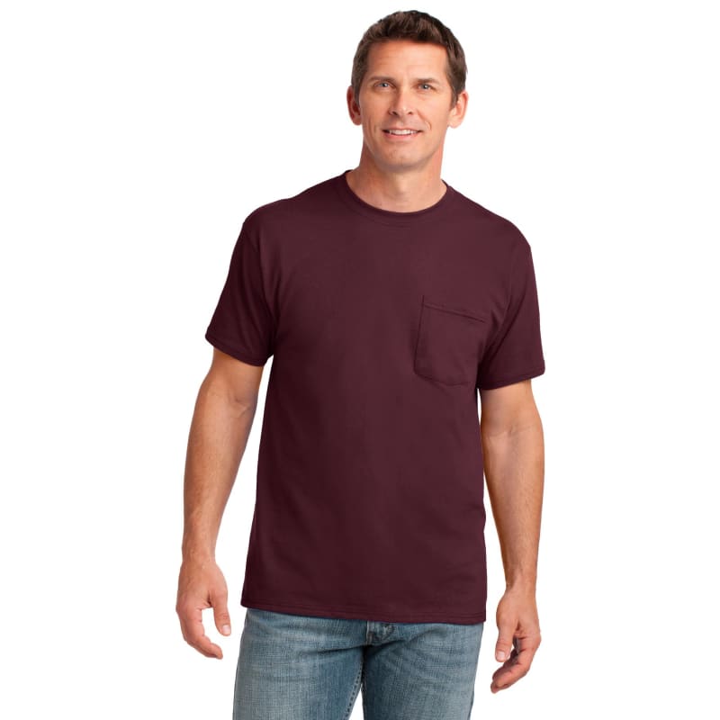 Port & Company Core Cotton Pocket Tee. 28