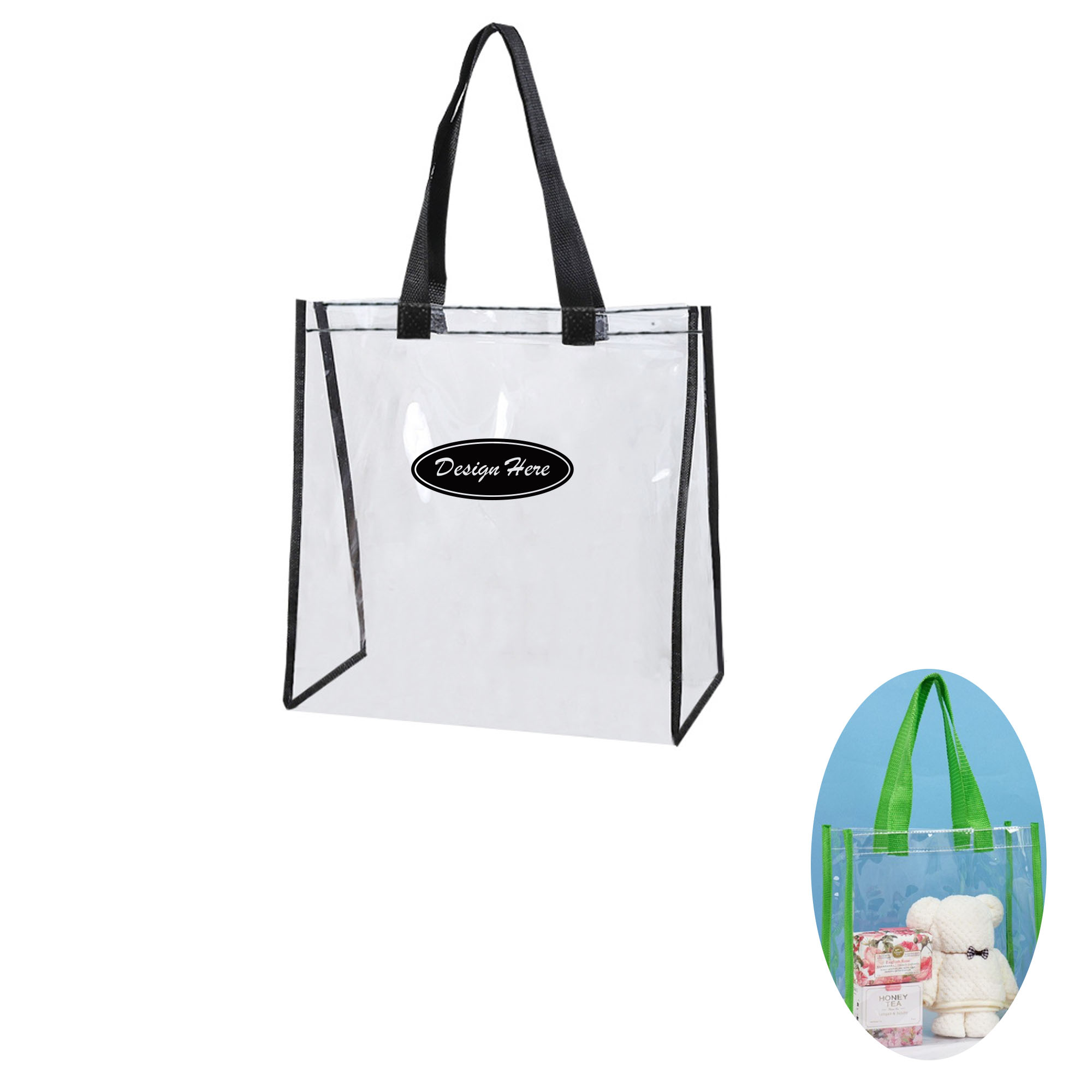Durable See-Through PVC Tote for Stadium Events 6