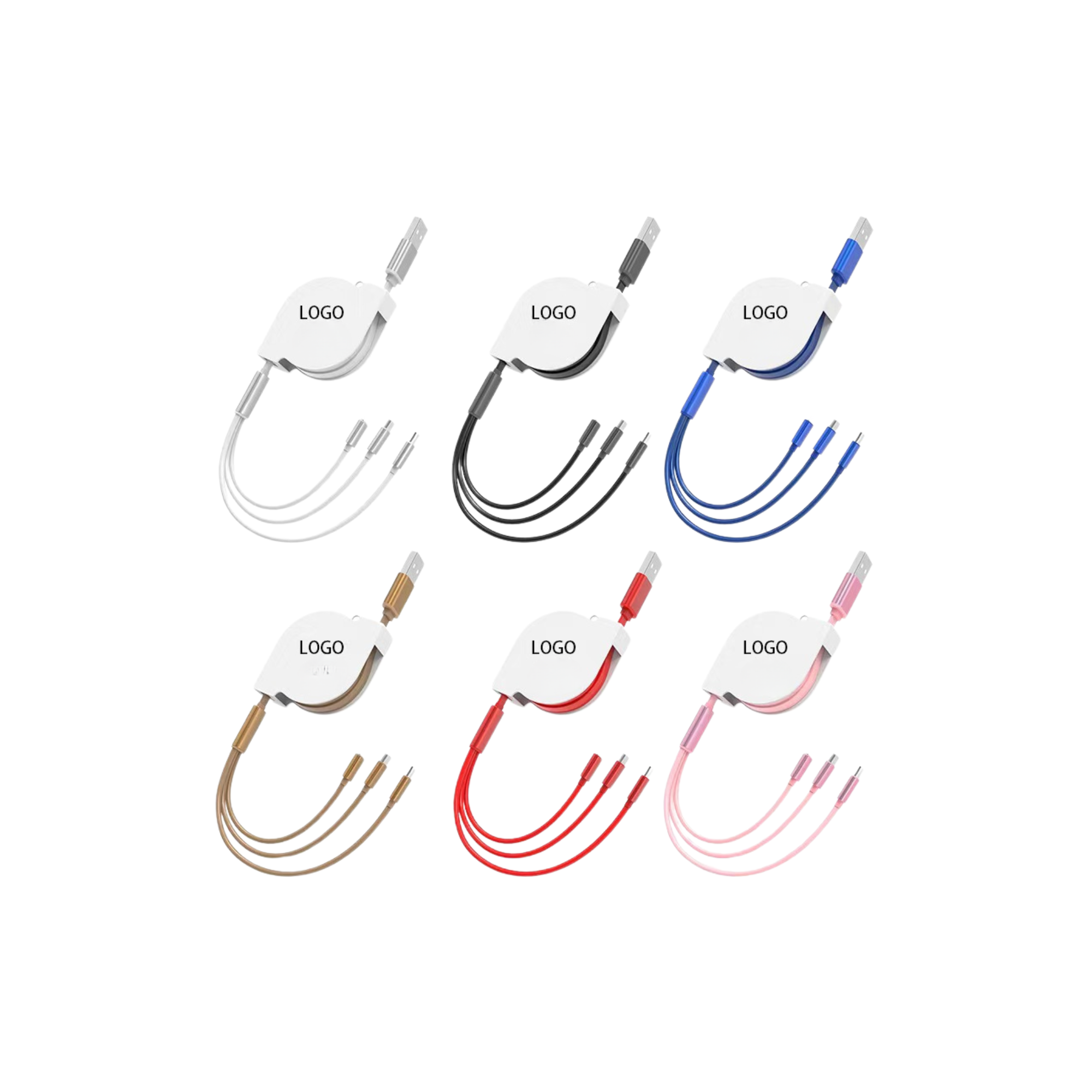 Metal Shell 3-in-1 Charging Cable 2