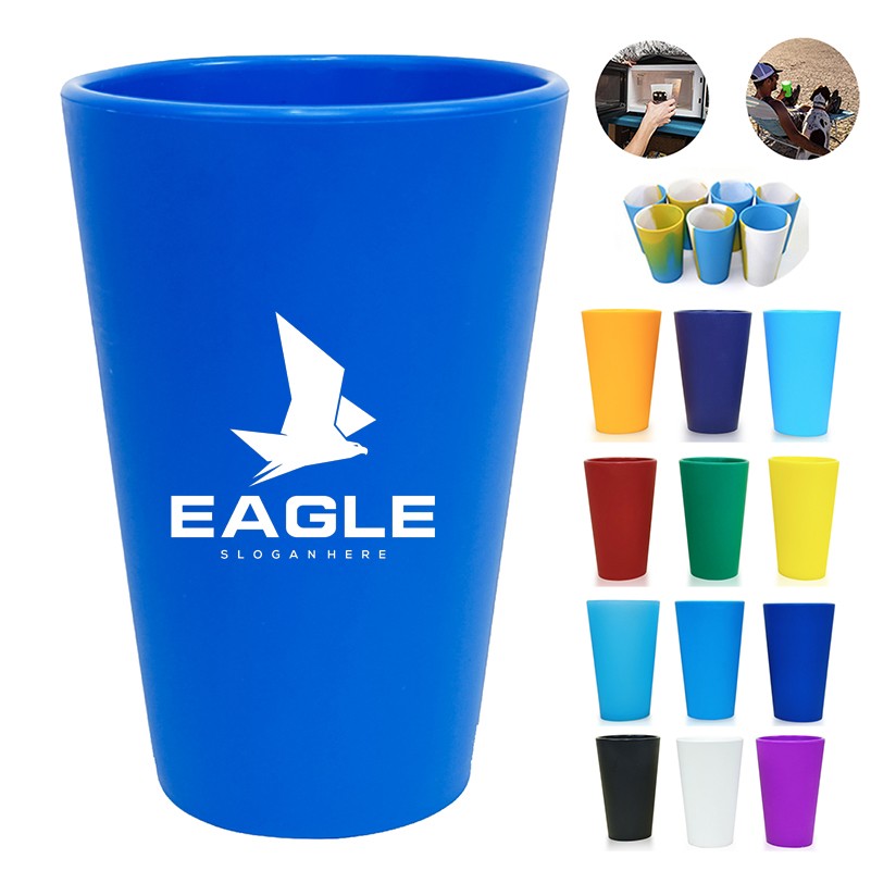 16 Oz Silicone Pint Glasses 2