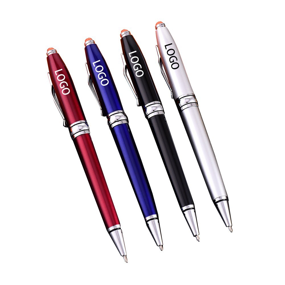 Metal Ball Pen with LED Lights 4